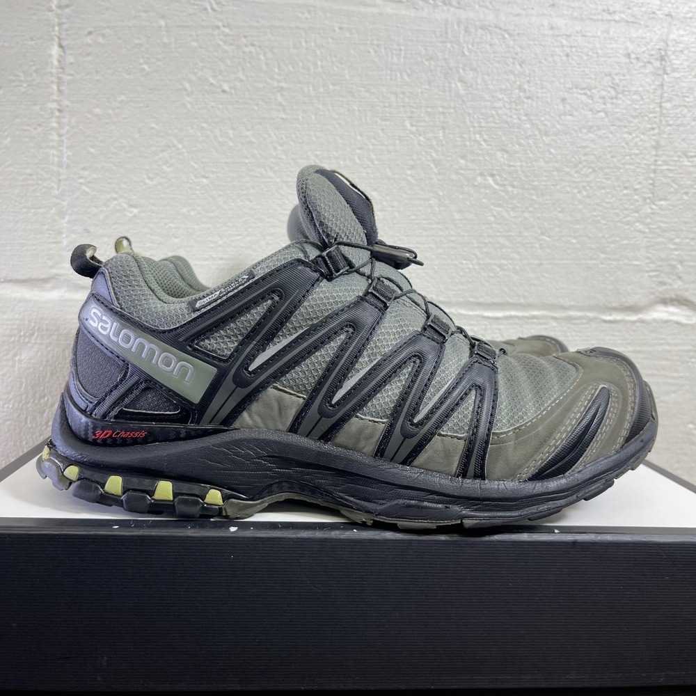 Salomon XA Pro 3D 393333 Gray Trail Running Hiking Shoes Sneakers Men's 8.5 US‎